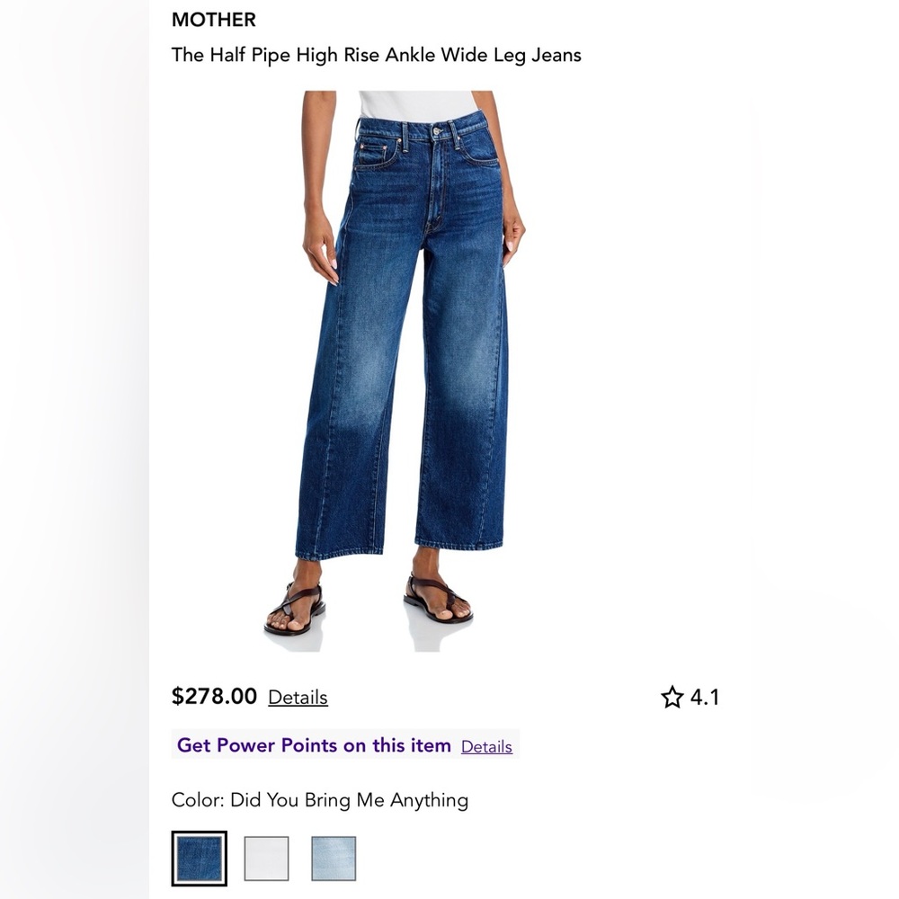 MOTHER The Half-Pipe Ankle Jeans Size 25